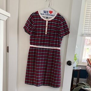 Brooks Brothers Women’s Plaid Dress - Red and Navy